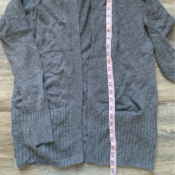 Azure Skies Gray Open Front Cardigan XS - Picture 6 of 6